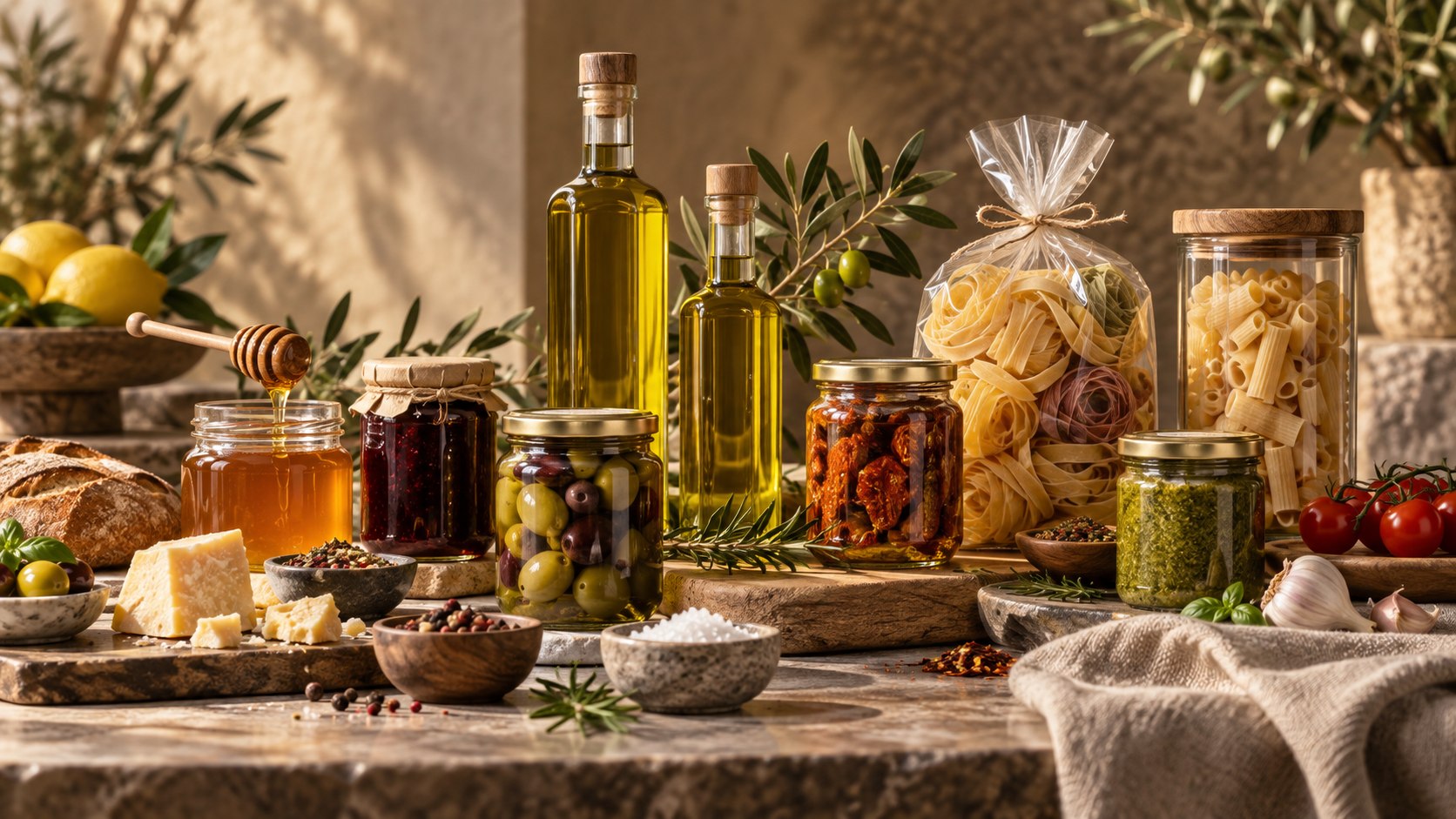 العسل والأغذية المختارة